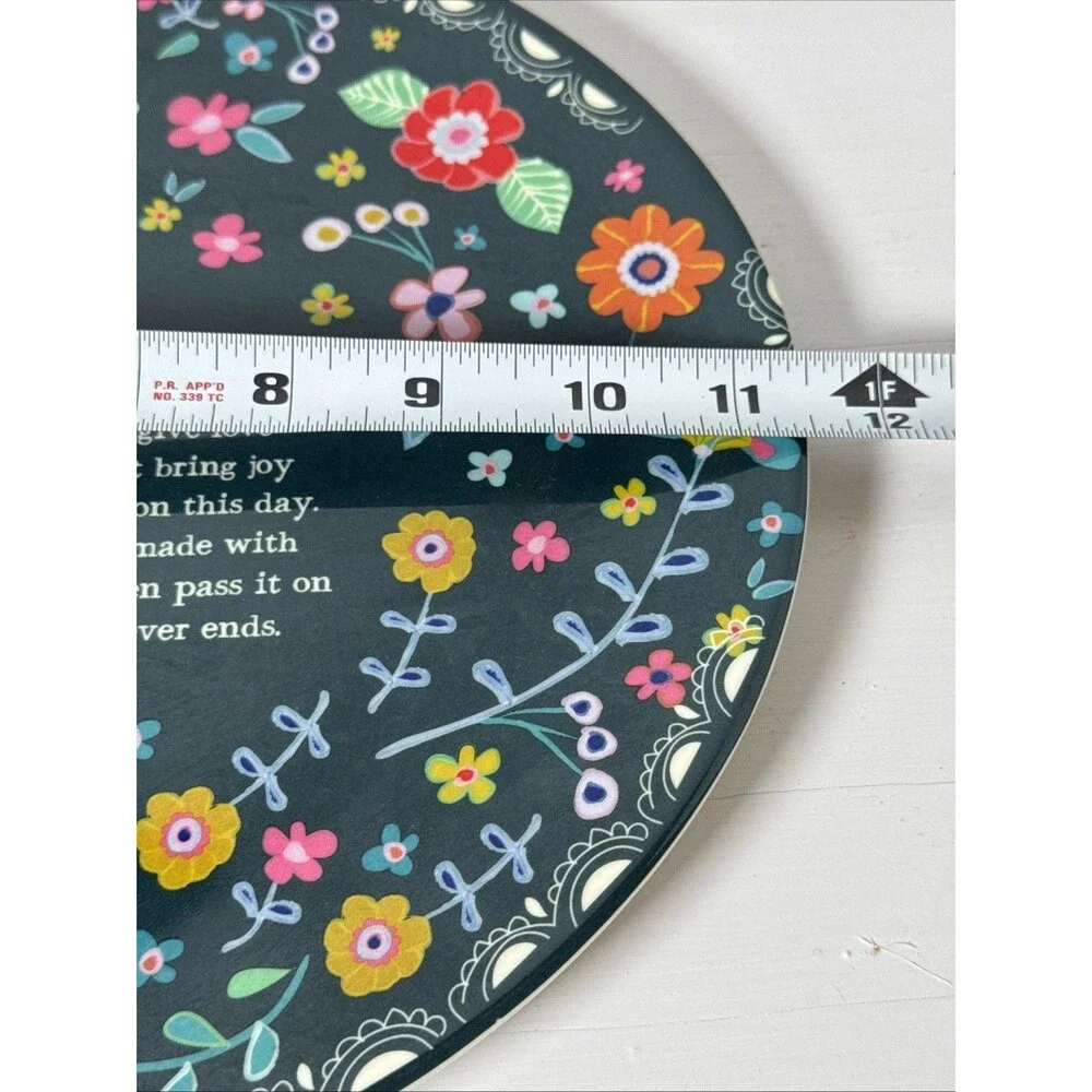 Natural Life , Live, Love, Laugh The Giving Plate Platter Excellent Condition